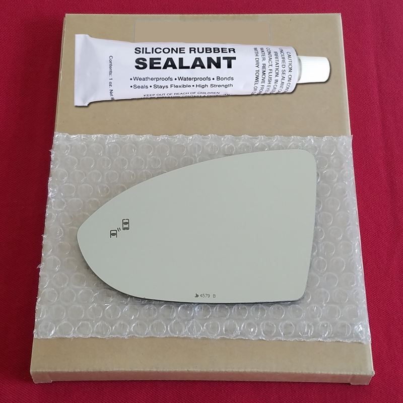 Mirror Glass Replacement + Silicone Adhesive for 1