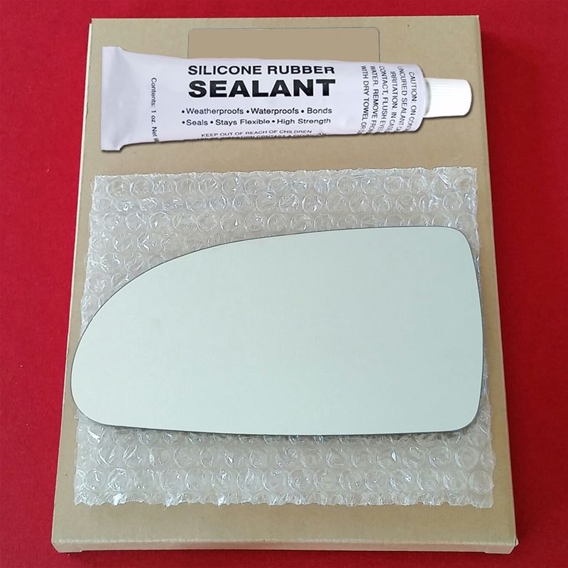 Mirror Glass Replacement + Silicone Adhesive for 0