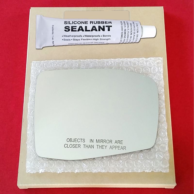 Mirror Glass Replacement + Silicone Adhesive for 0