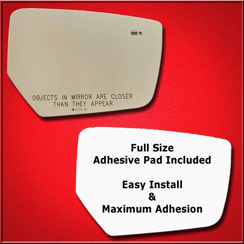 Mirror Glass + Full Adhesive for 18-20 Chevrolet I