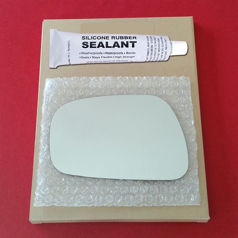 Mirror Glass Replacement + Silicone Adhesive for 0