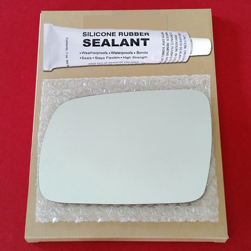 Mirror Glass Replacement + Silicone Adhesive for 9