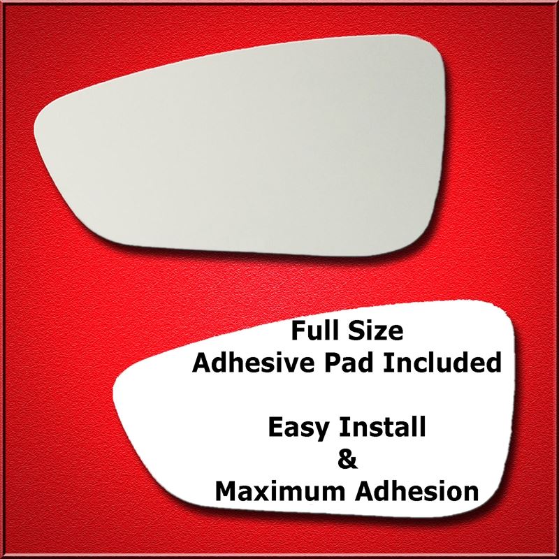 Mirror Glass Replacement + Full Adhesive for 15-17