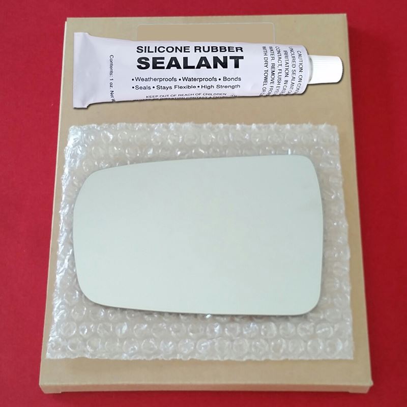 Mirror Glass Replacement + Silicone Adhesive for 0