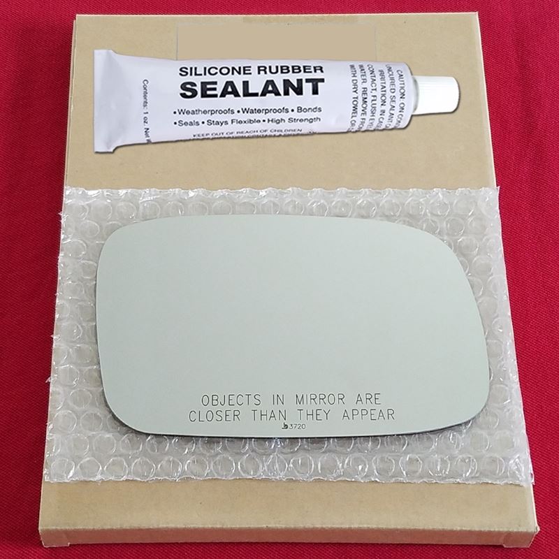 Mirror Glass Replacement + Silicone Adhesive for 9