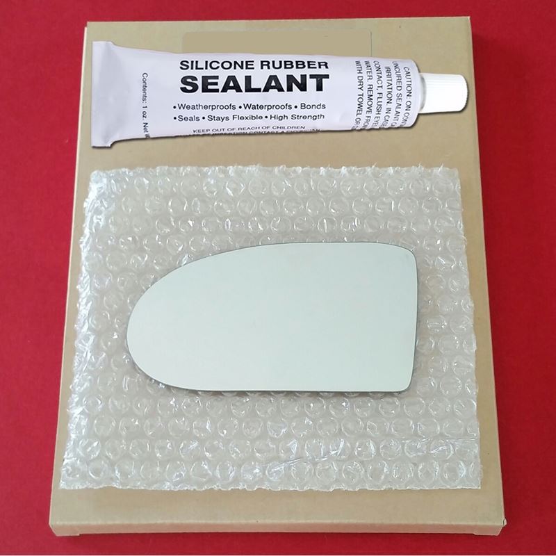 Mirror Glass Replacement + Silicone Adhesive for 9