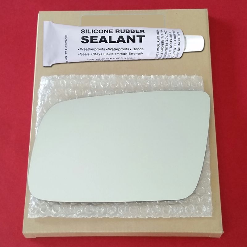 Mirror Glass Replacement + Silicone Adhesive for 0