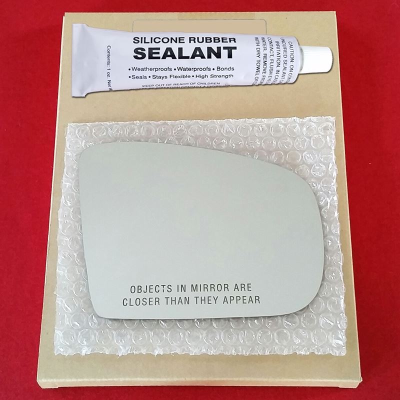 Mirror Glass Replacement + Silicone Adhesive for 0