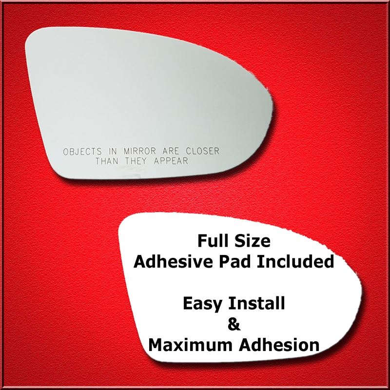 Mirror Glass Replacement + Full Adhesive for 17-18