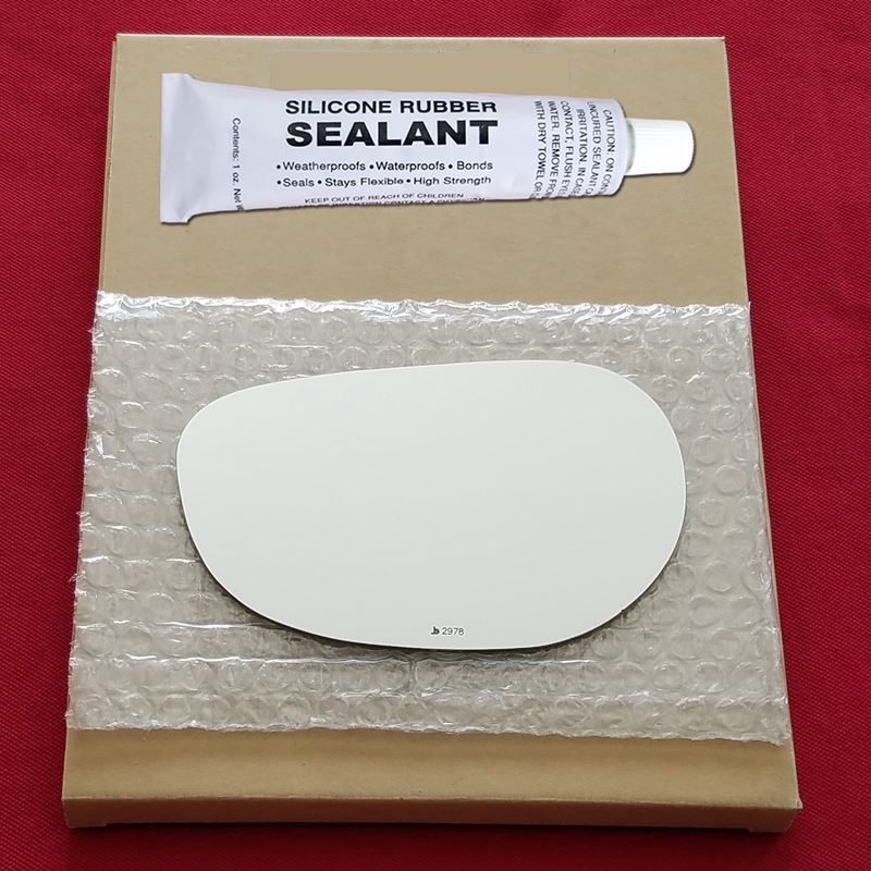 Mirror Glass + Silicone Adhesive for 04-11 Mazda R