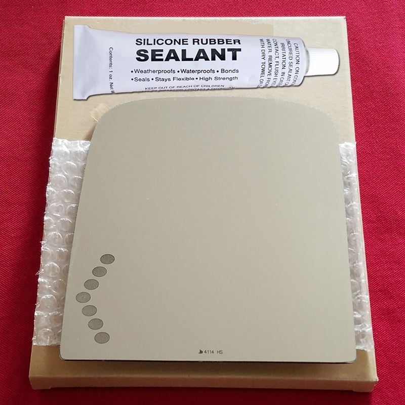 Mirror Glass Replacement + Silicone Adhesive for S