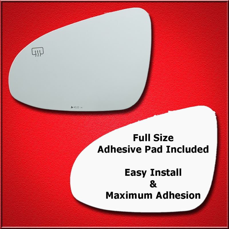 Mirror Glass + Full Adhesive for 14-19 Toyota Coro