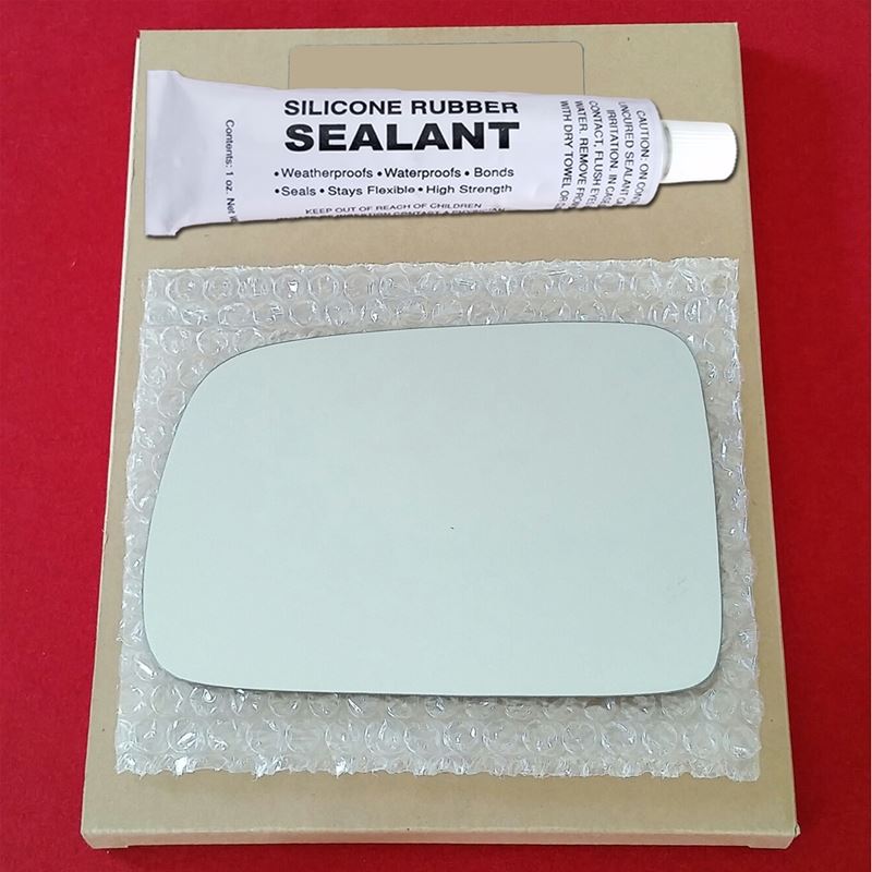 Mirror Glass Replacement + Silicone Adhesive for 9