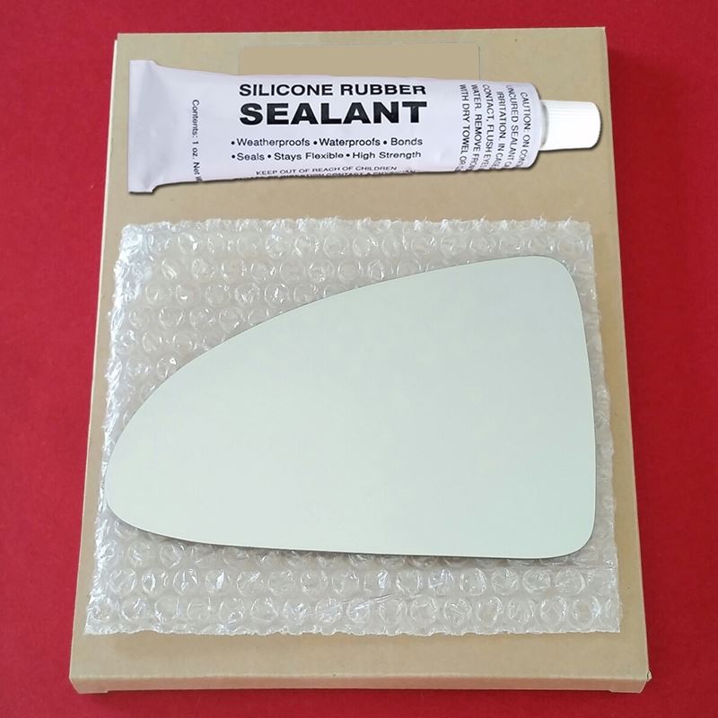 Mirror Glass Replacement + Silicone Adhesive for 0