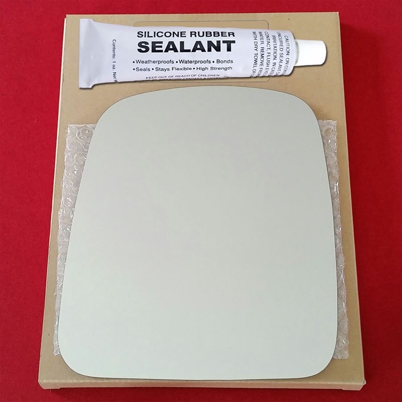 Mirror Glass Replacement + Silicone Adhesive for 0