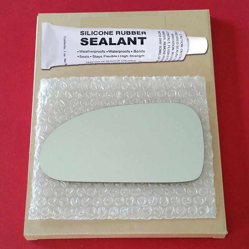 Mirror Glass Replacement + Silicone Adhesive for 9