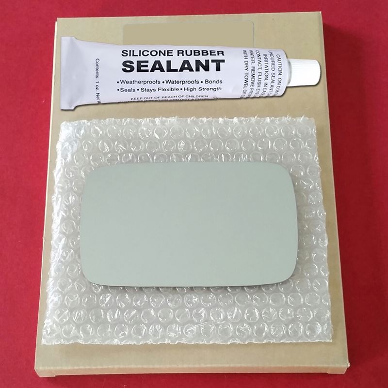 Mirror Glass Replacement + Silicone Adhesive for 8